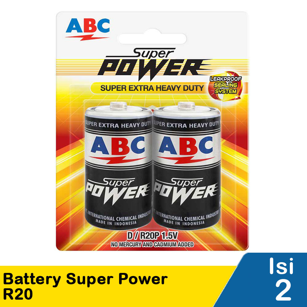 ABC BATTERY SUPER POWER UM-1/R20  2'S