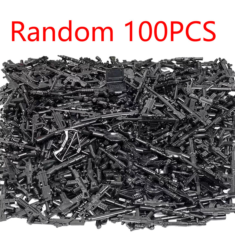 Military Building Blocks Solider Figures Weapons Equipment Accessories Machine Guns Laser Gun Sniper