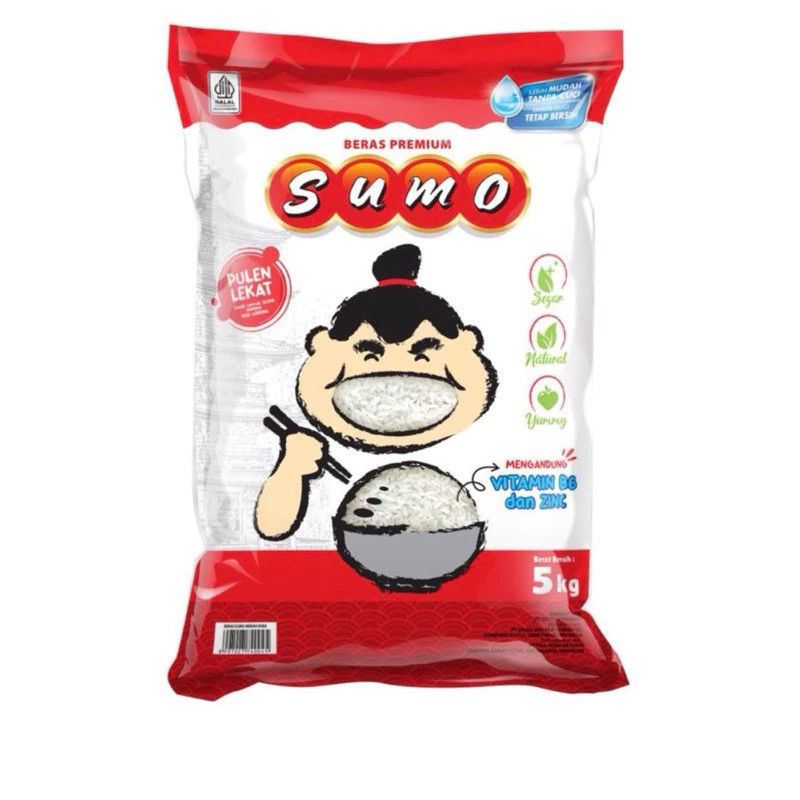 [ BISA GOSEND ] SidoWaras - Beras Sumo Premium Merah / Hijau / Kuning 3KG / 5KG Kualitas Super Insta