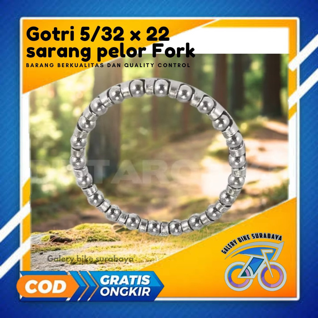 Gotri 5/32 x 22 Sarang Pelor Fork Oversize Garpu Sepeda MTB BMX Fixed Gear Fixie Roadbike DLL