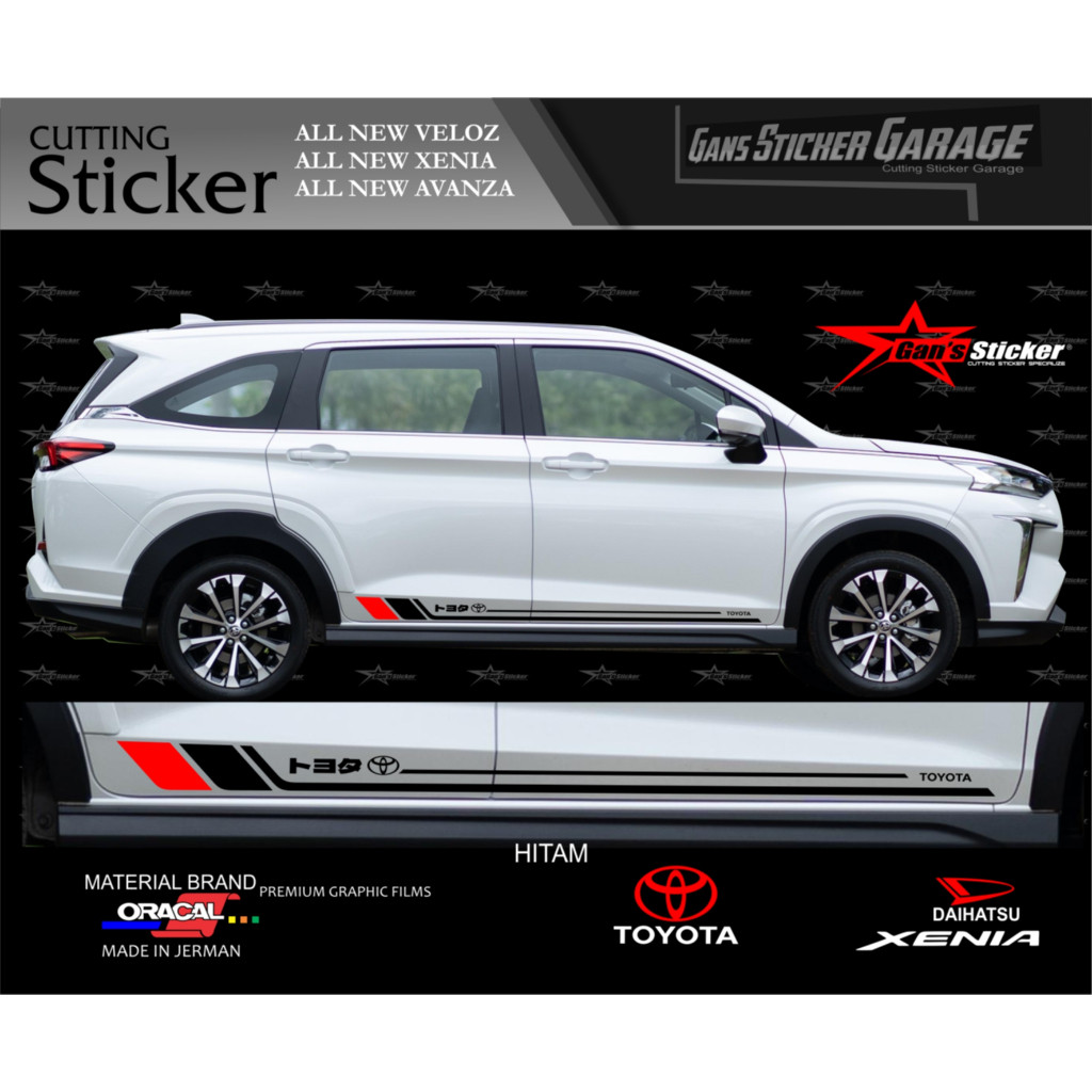 GNSticker Sticker Toyota Avanza 2024 2025 toyota veloz 2024 2025