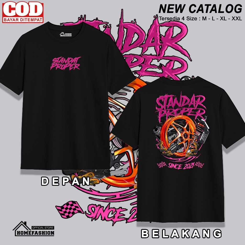 LuckyStore Kaos standar proper merchandise tshirt | KAOS DISTRO MOTOR | BAJU KAOS MOTIF RACING | KAO