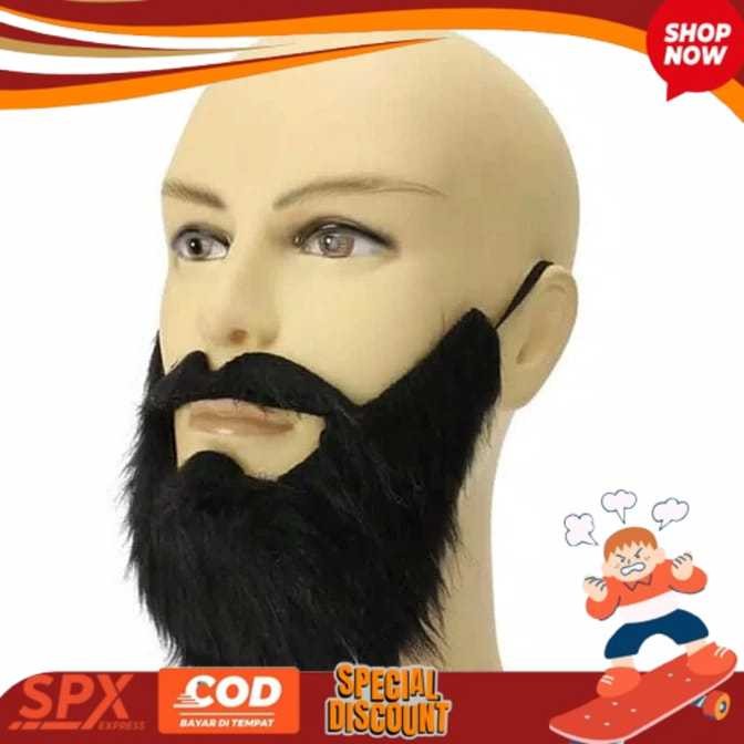 READY TERBARU Hairclip bewok palsu jenggot palsu 67 ECOS