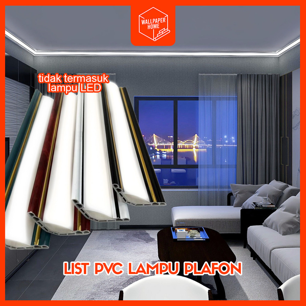 JANGANLIRIK List Lampu Plafon PVC / List Lampu LED Termurah