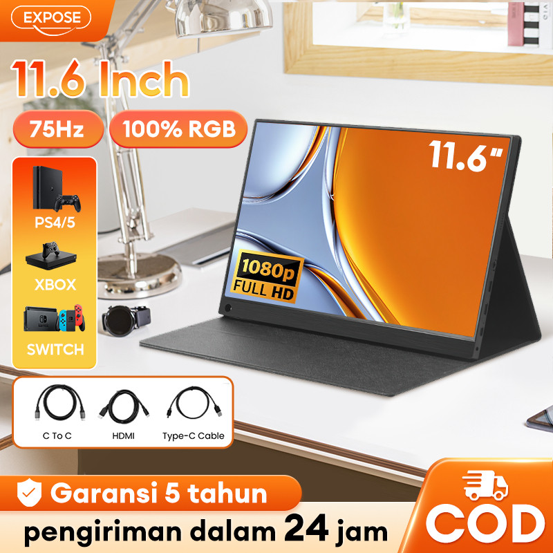 「Portable Monitor 11.6 Inch Full HD | Plug & Play USB C HDMI | Portable Gaming Display | Portable」