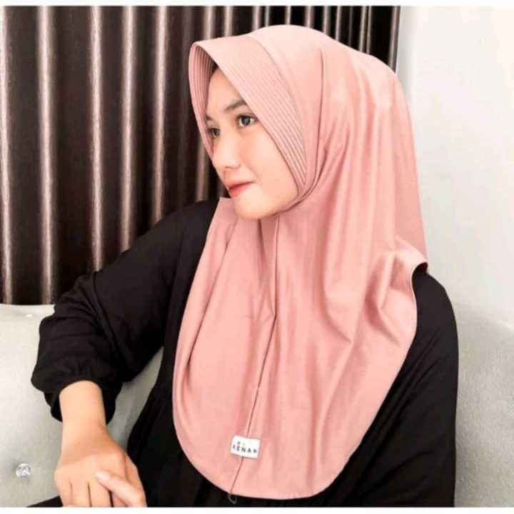 10.10 kerudung bergo hamidah hijab instan pet besar jilbab sport sekolah dan dewasa - Harga Grosir