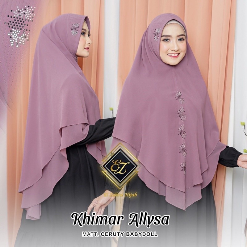 HUNTEDMANE Khimar Syari Jumbo Jilbab Ceruty  Assylla Elzahra Hijab