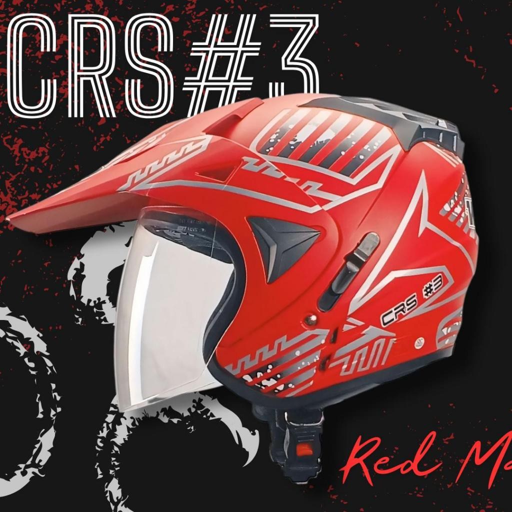 BRUSTYX  Helm Cross Dewasa SNI WTO Unisex Cowo Cewe - WTO Pro Sight CROSS - Club Helm Bandung