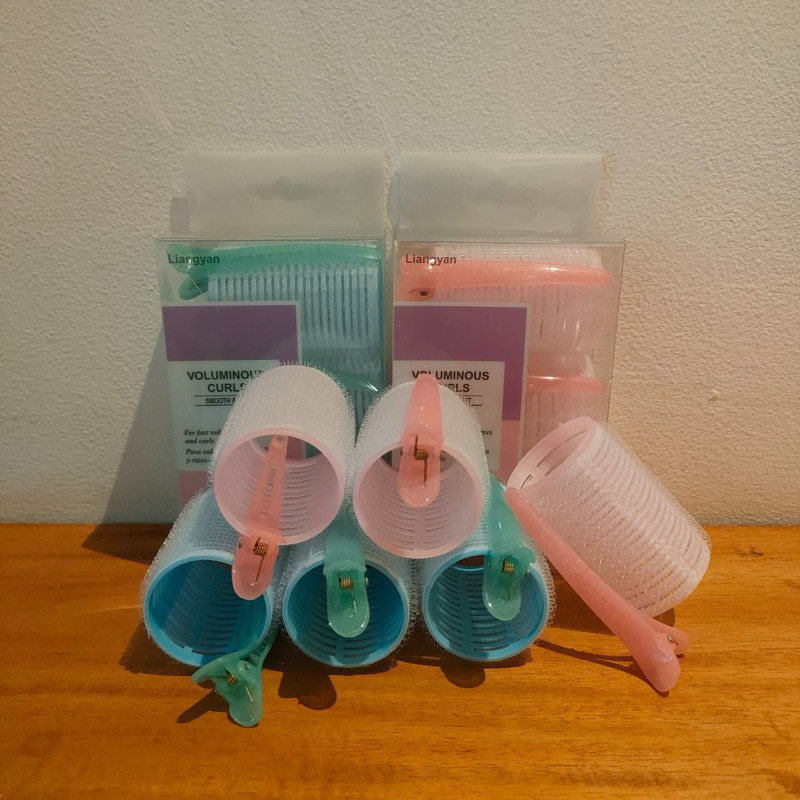 COD Jepitan Rambut Roll Capit Pastel Isi 3 dan 6 Jepitan Rambut Salon Model Roll Capit Korea