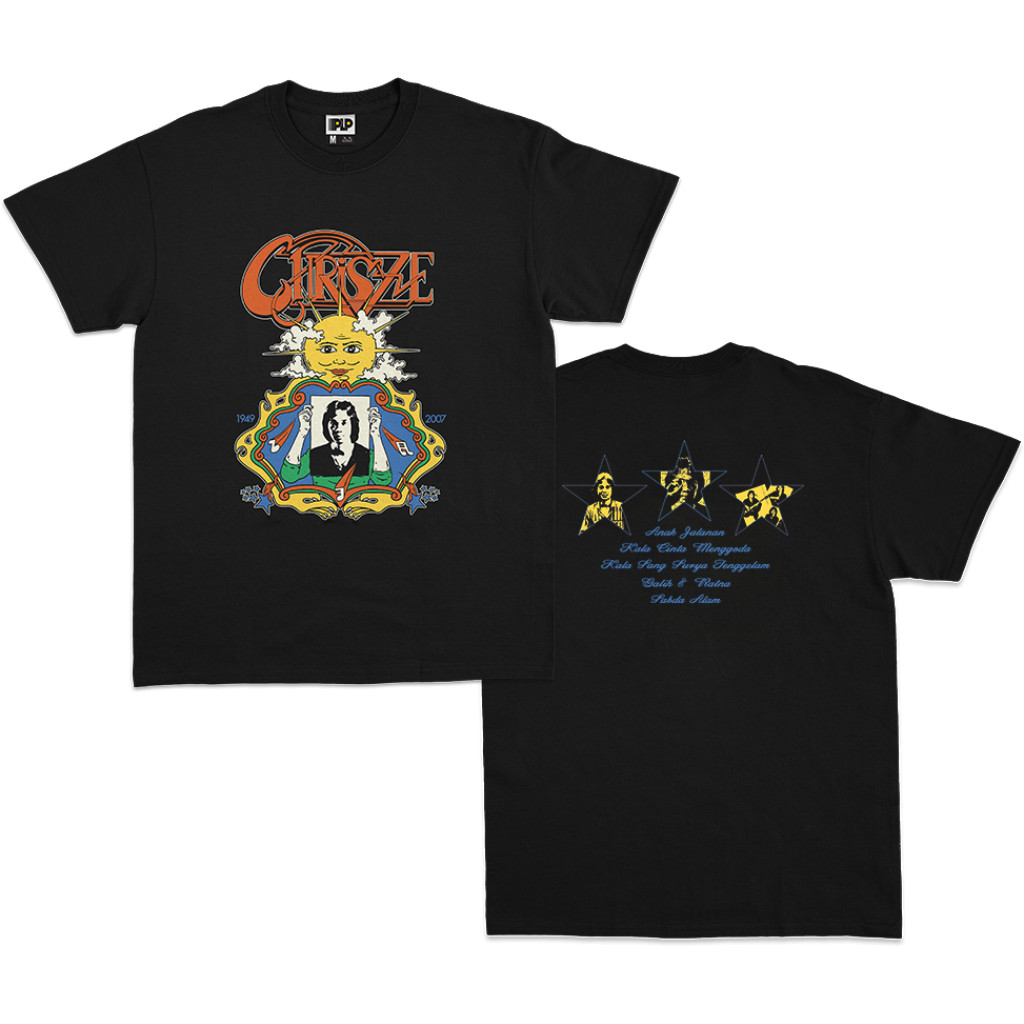 T-shirt Chrisye - LINTASAN CAHAYA MEGA BLACK