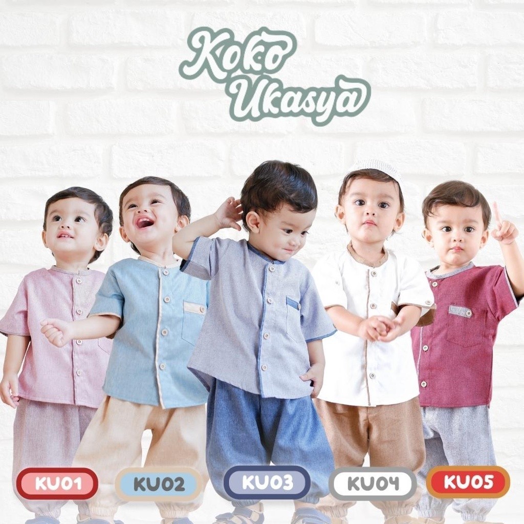 Setelan Baju Koko Bayi Anak Laki Laki Newborn Usia 0 Bulan - 4 Tahun Setelan Free Peci