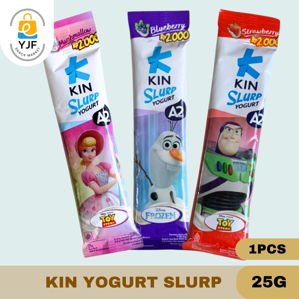 Kin Bulgarian Yogurt Slurp Kids 250g 1PCS / 25g / Youghurt Blueberry / Strawberry / Marshmellow