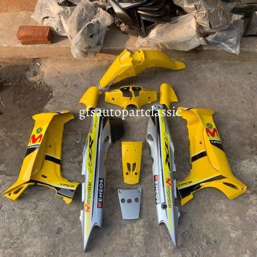 Body Set Halus Yamaha Fiz R Movistar Silver Kuning