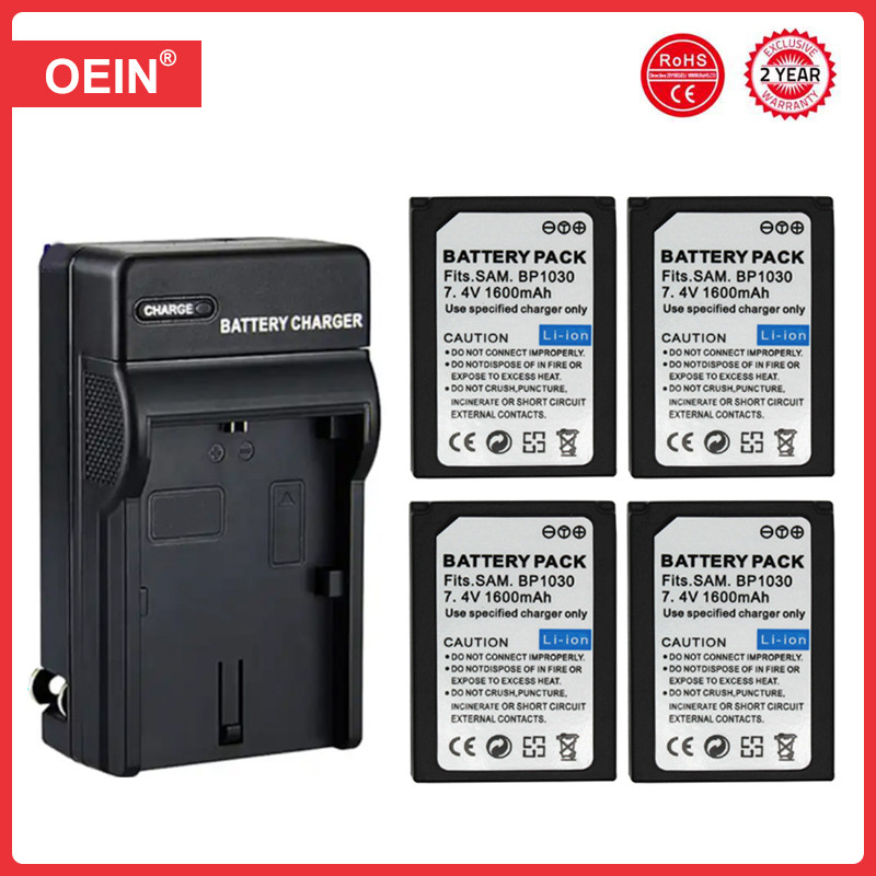 4Pcs BP1130 BP1030 for Samsung NX2000 NX1100 TL240 NX1000 NX500 NX300 NX210 NX200 Camera BP-1030 113