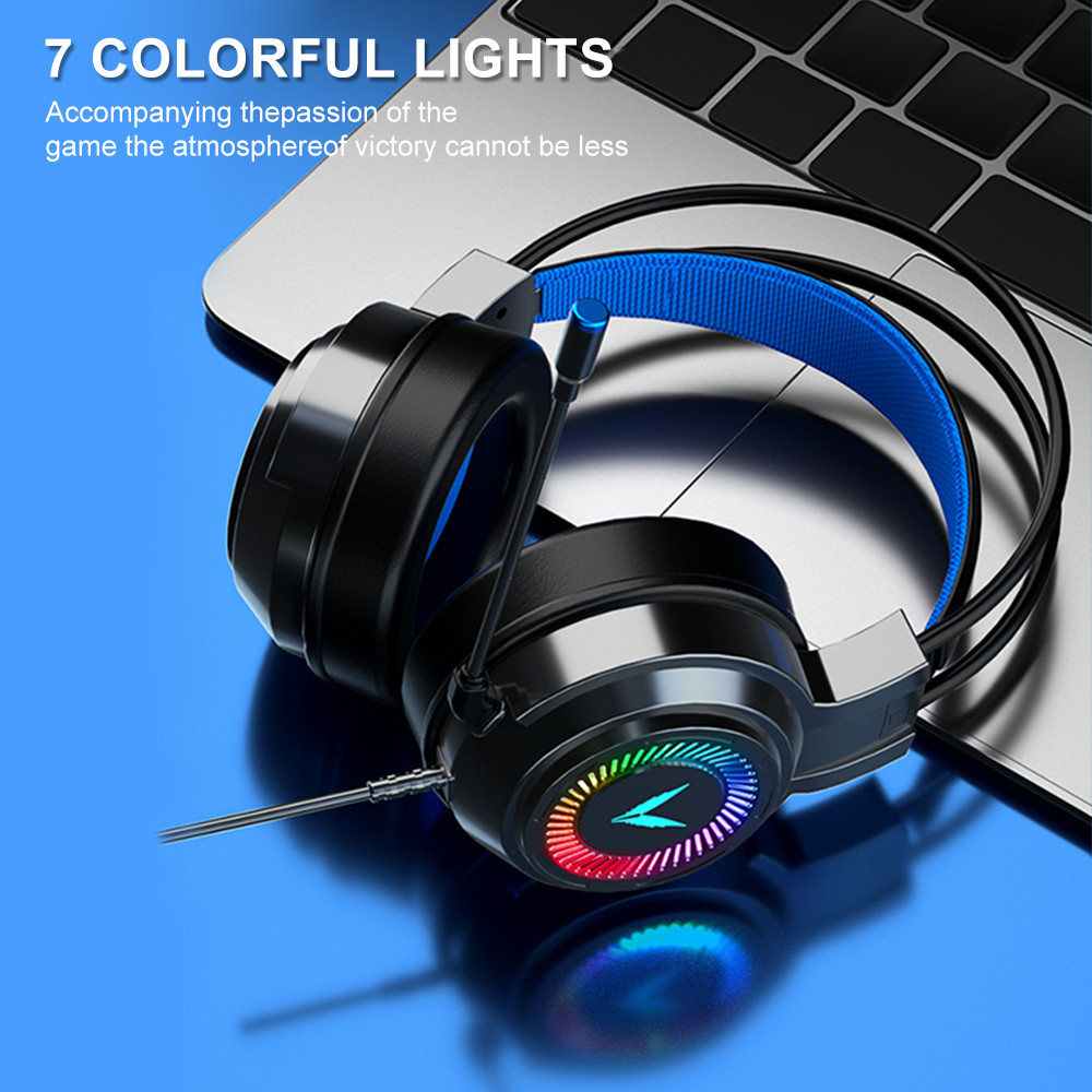 G58 G60 Gaming Headset 7.1 Stereo SVirtual Surround Bass Earphone Headphone with Mic LED Light for C