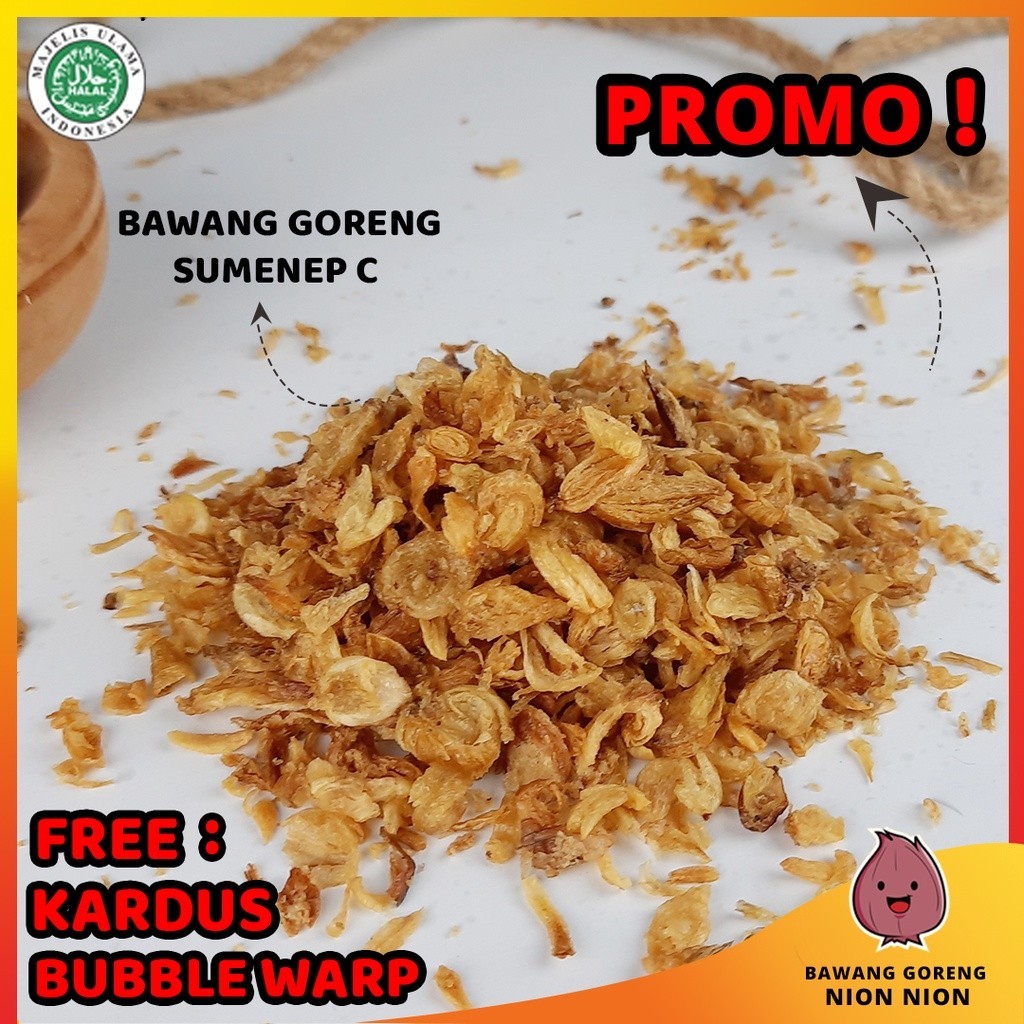 Bawang Goreng Sumenep, Bawang Sumenep Goreng 1 Kg Renyah Original