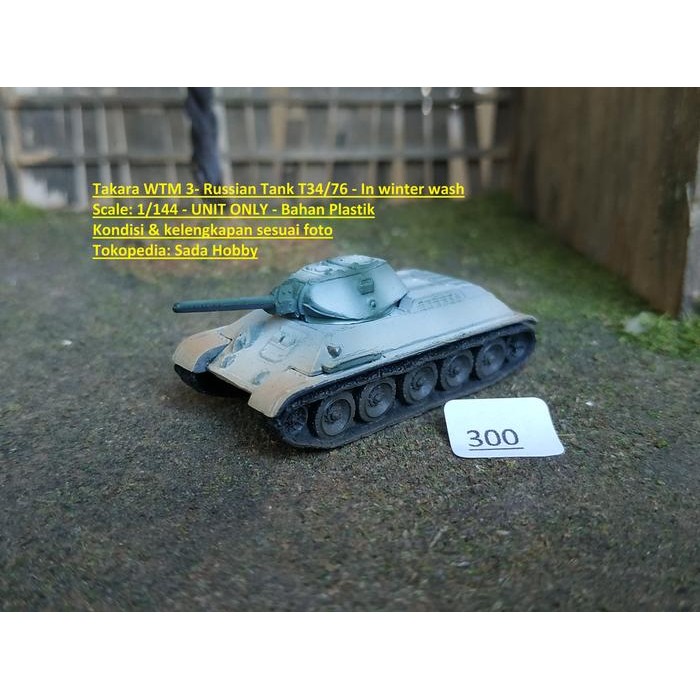 DCT... Takara WTM 3 Russian Tank T34/76 in Winter Wash Loose