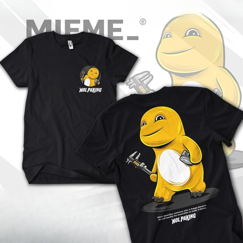 （COD）COD (Dikirim dalam 24 jam)MIEMIE. T-SHIRT KAOS NOL PAKING DINO  HONDA KAOS RACING KAOS KAOS GEM
