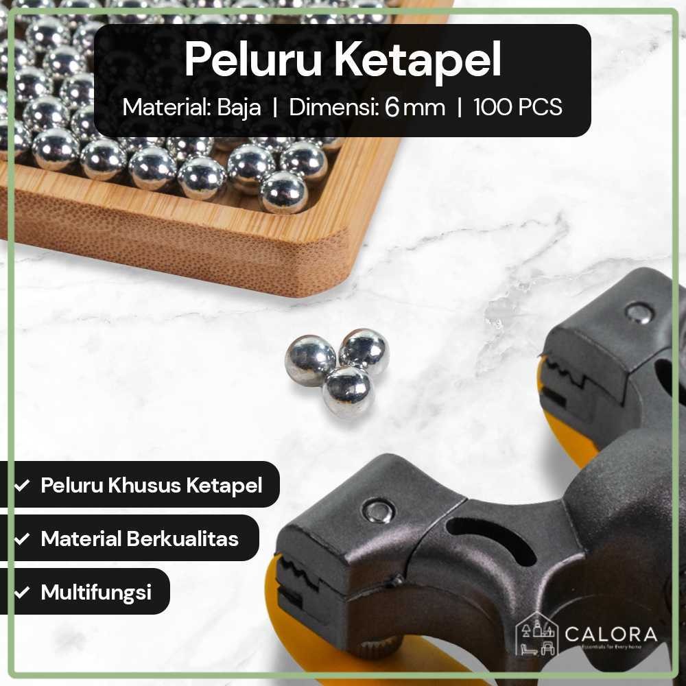 Peluru Ketapel Bola Baja 6mm 100PCS Multifungsi Bearing Sepeda OUrine