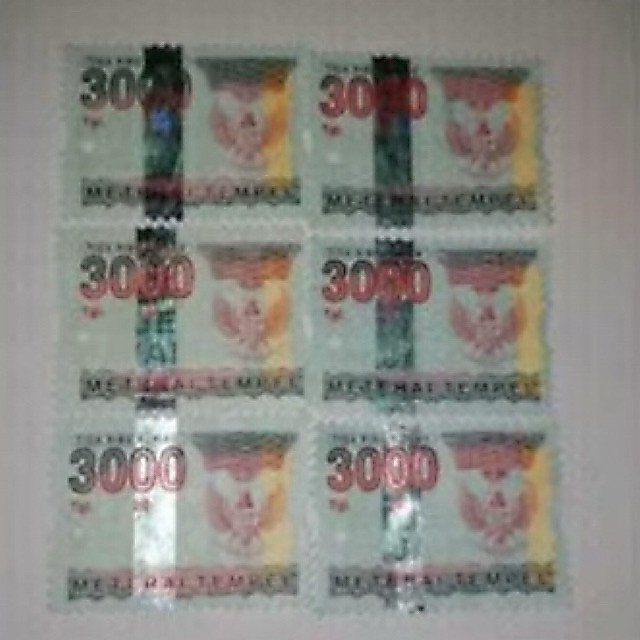 MTR11  MATERAI 3000 RUPIAH TAHUN 2006-2009