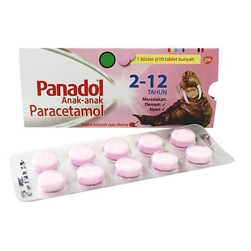 panadol chewable panadol tablet kunyah anak