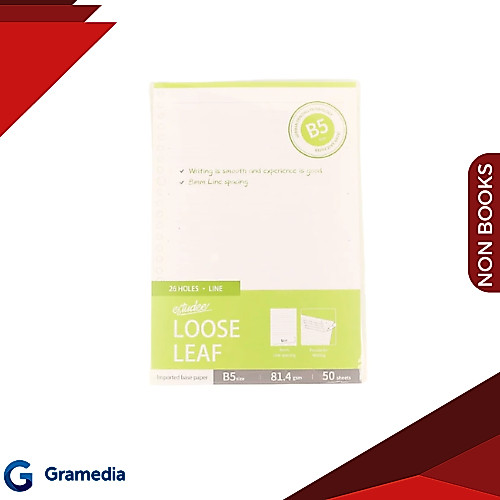 Gramedia Medan -ESTUDEE LOOSE LEAF PREMIUM - LINE 8MM B5