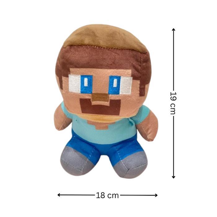 boneka minecraft steve plush - Sitting Steve
