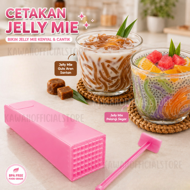 Cetakan Jelly Mie Noodle Jelly Mold Cetakan Pembuat Jelly Mie Agar Bentuk Mie Tokoroten  Alat Pemoto