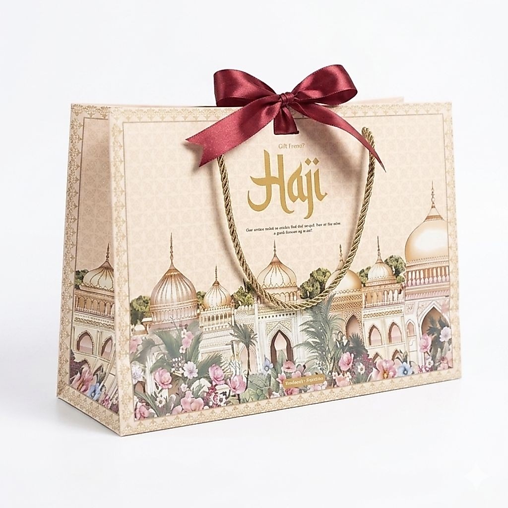 paper bag premium tas oleh2 haji dan umroh / paper bag haji dan umroh / tas haji dan umroh / paper b