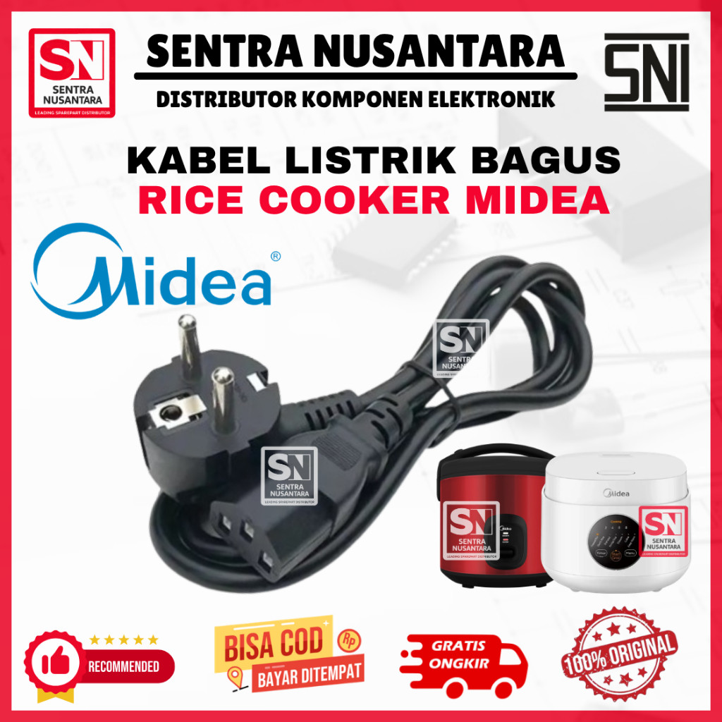 KABEL RICE COOKER MAGICCOM MIDEA | COK KABEL MAGICCOM MIDEA | KABEL LISTRIK MAGICCOM MIDEA ANTI KORS