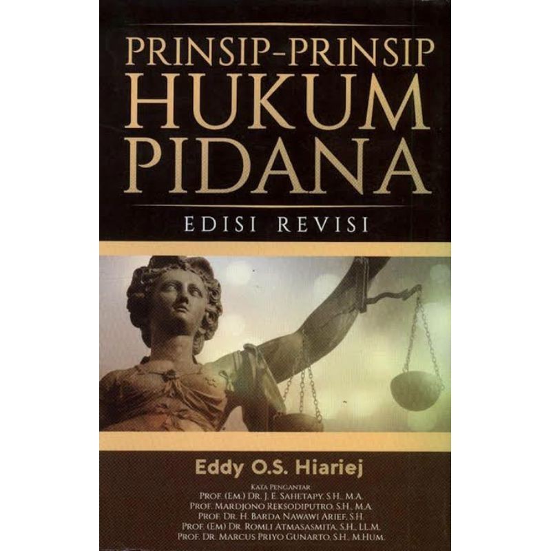 PRINSIP PRINSIP HUKUM PIDANA EDISI REVISI EDDY