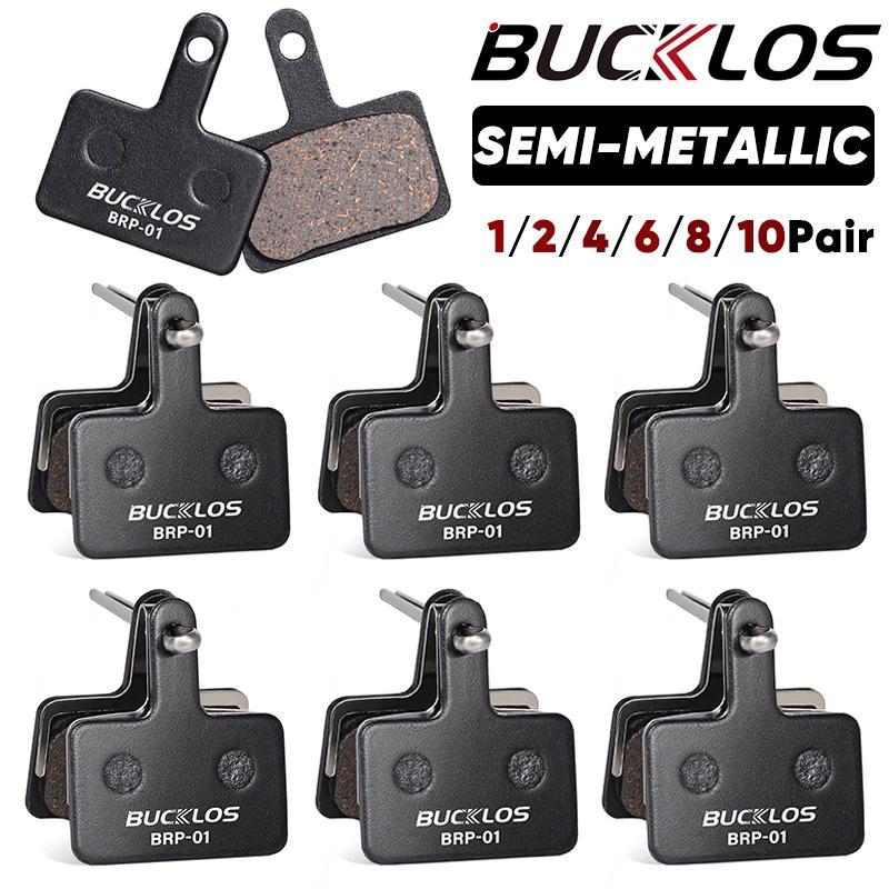 BUCKLOS Bantalan Rem Cakram Sepeda Gunung Semi-Metalik Bantalan Rem Cakram Hidrolik Semi-Metalik Ban