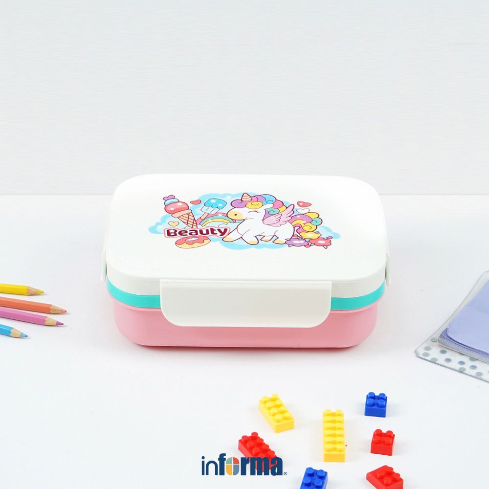 Informa Appetite Kotak Makan 6 Sekat Set 4 pcs Bento Box Meal Box Tempat Bekal Lunch Box Kotak Bekal