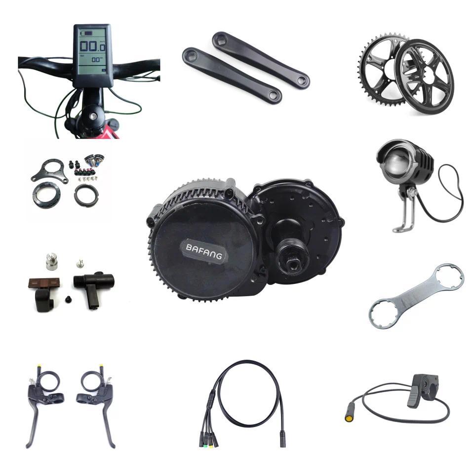 Bafang 48V750W UART Kit Complet Mid Drive Motor G340 BBS02 Bicycle Electric eBike Conversion Kit Pow
