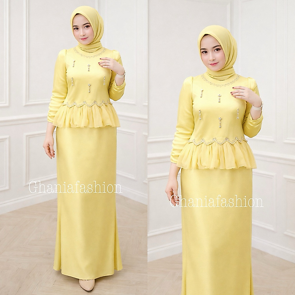 Aurel Dress Simple Variasi Tille Kekinian Bridesmaid Baju Kondangan Murah Dan Mewah