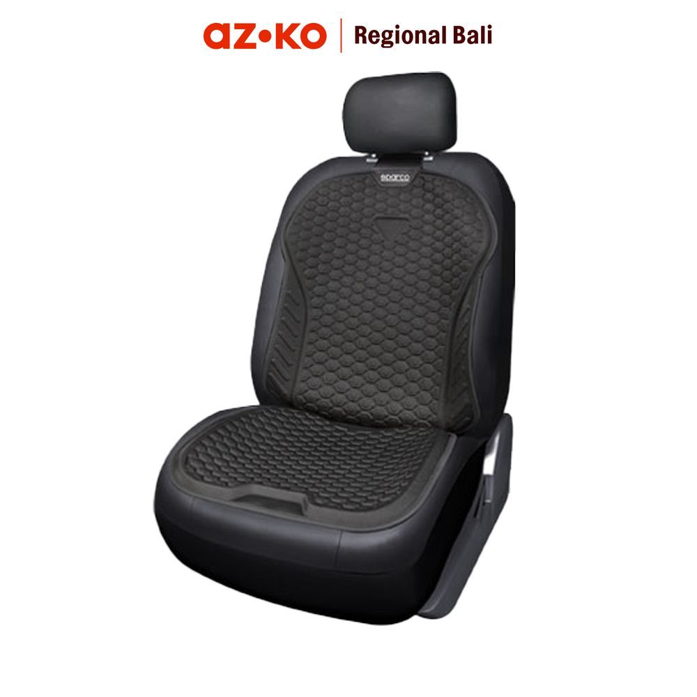 AZKO Sparco Leica Alas Tempat Duduk Mobil Spandex Fiber - Hitam Seat Cushion Bantalan Kursi Cushion 