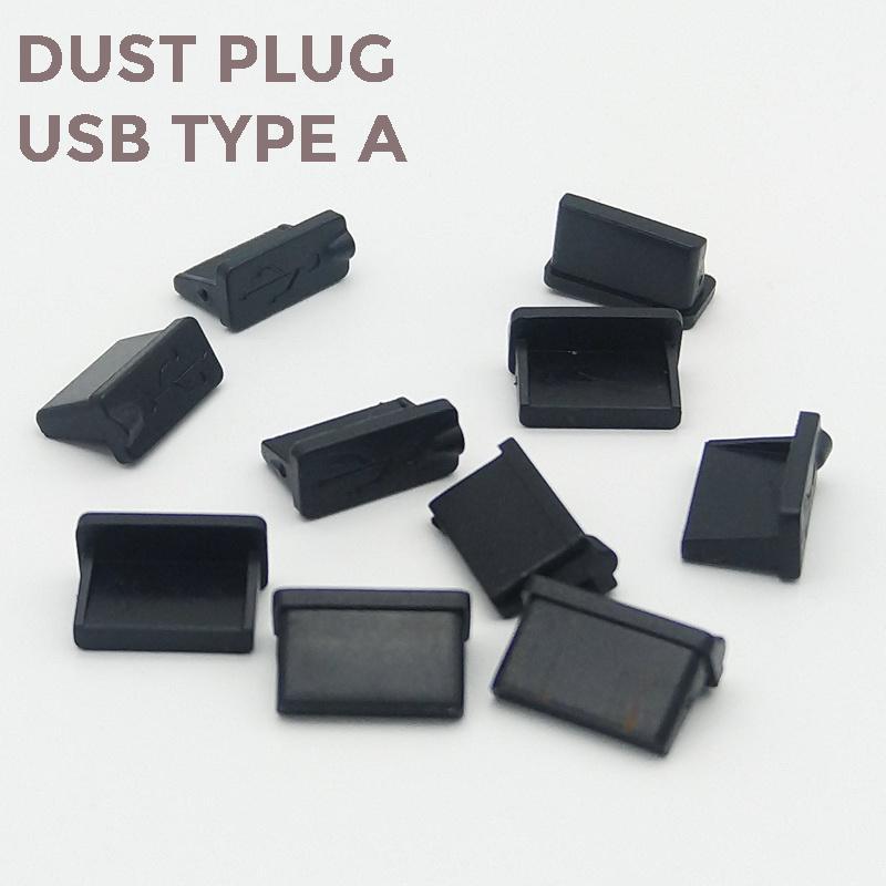 COD 10 Pcs Dust Plug Cover Penutup Pelindung Lubang Port Charger HP Laptop USB Type C Type A Anti De