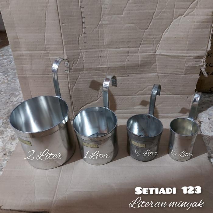 Literan Minyak 1 Liter / Canting Minyak / Takaran Minyak - canting minyak, 2 liter