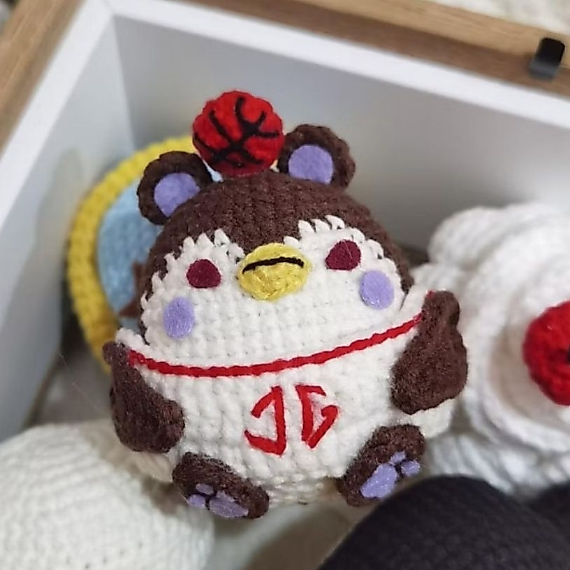 [SYNDEISY] Guinzly GMMTV Mascot Crochet Doll Handmade | Crochet Guinzly Bag Charm