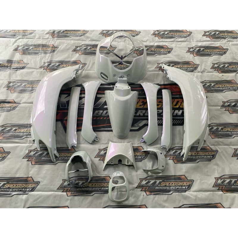 cover body halus Honda scoopy donat tahun 2017 2018 2019 warna putih lembayung ungu violet