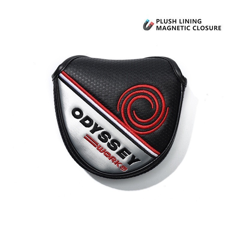 Ody Motif Leather Putter Mallet Head Covers Golf Club - Sarung Stick Club Ody-Gt001#Spot Goods# Co