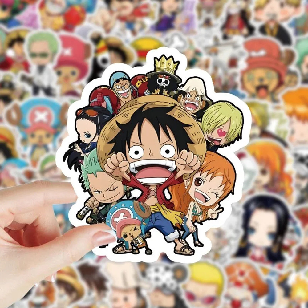 

10/30/50pcs Classic Anime ONE PIECE Stickers Q Version Luffy Zoro Waterproof Decals Phone Case Laptop Suitcase Sticker Kid Toy