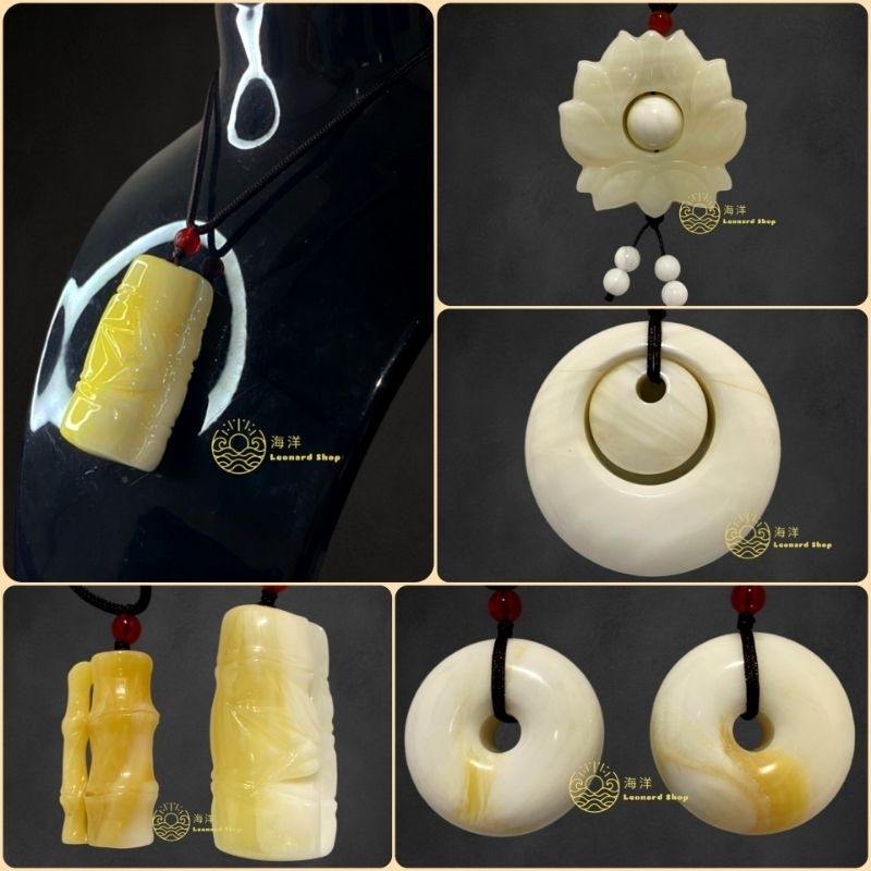 LIONTIN KULIT KERANG ASLI 100% PUTIH SERAT EMAS / PUTIH MUTIARA BAHAN SUPER BERKUALITAS NATURAL ALAM