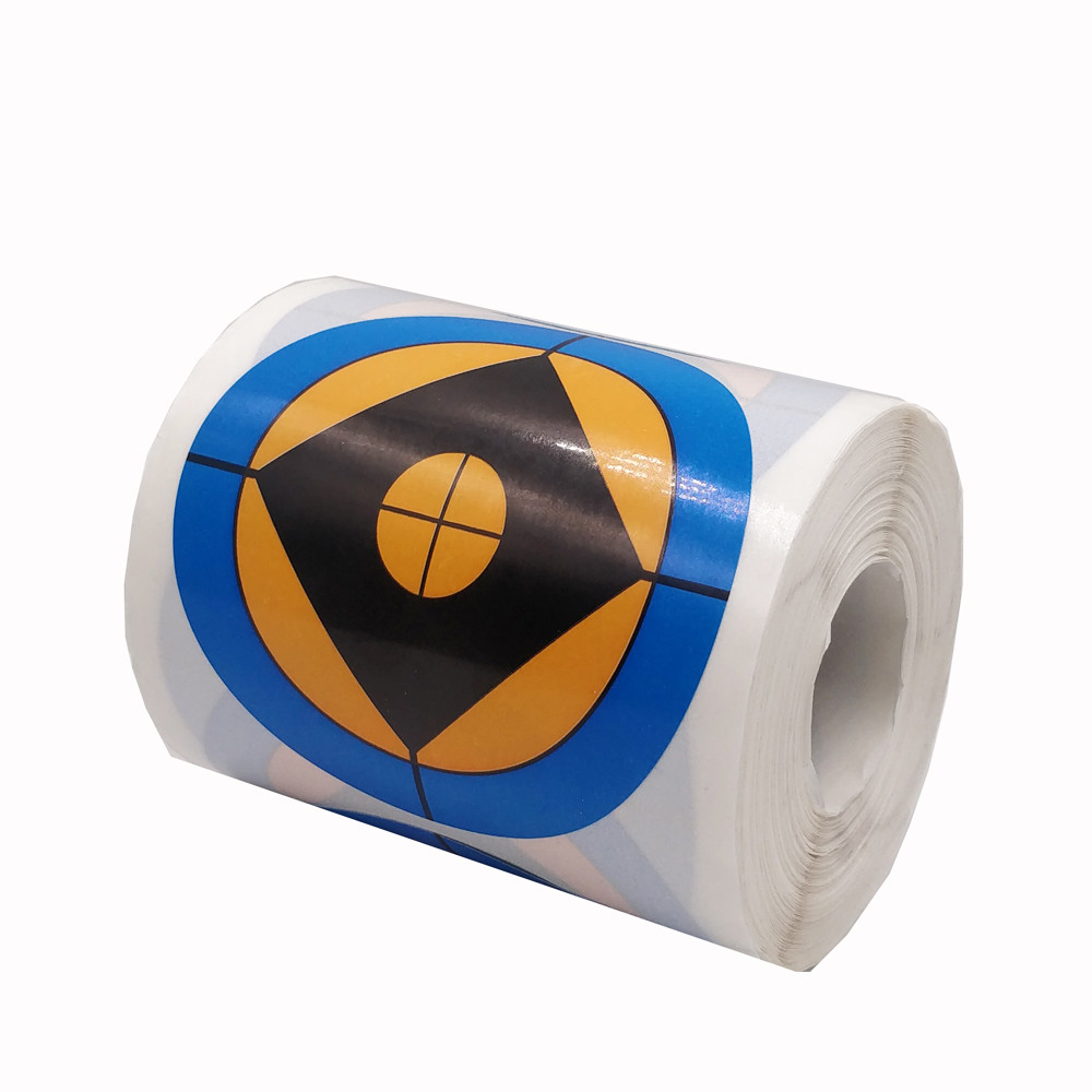 

250 Pcs/Roll Blue& Orange Bulleyes Shooting Stickers 2 inch Diameter Self Adhesive
