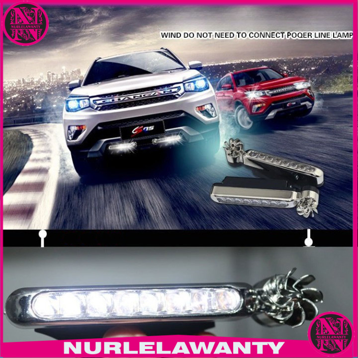 

- Car Warning Light Foglamp LED Wind Power No Wiring 12 cm 2 PCS - XY044 -
