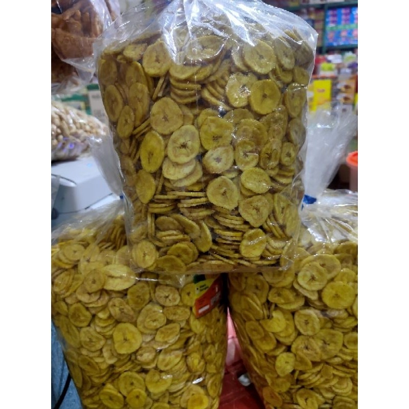 

Kripik Keripik Pisang Manis Madu Mini 1KG Ball Ballan Aneka Cemilan Grosir Snack Surabaya