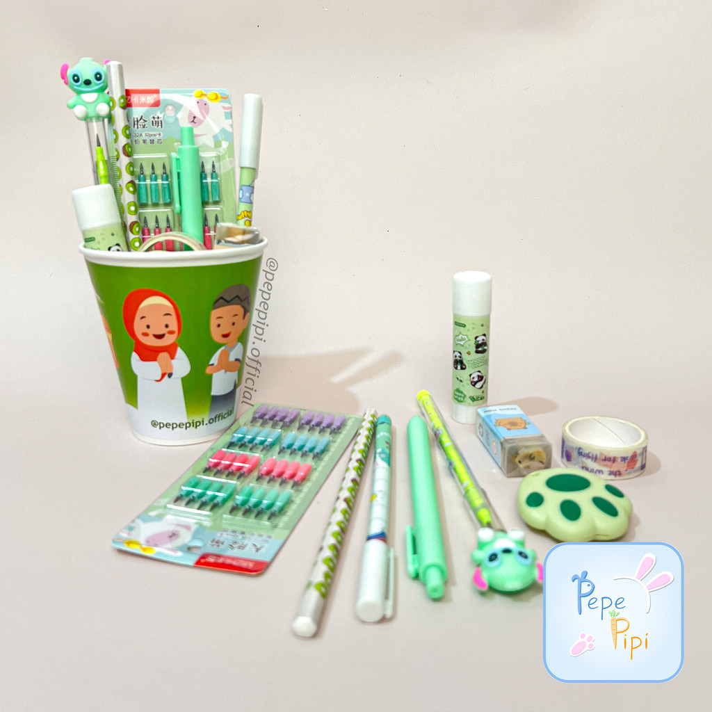 

Hadih Perlombaan Maulid Nabi Alat Tulis Cup Bingkisan Hamper Parcel Lengkap Gift Kado Souvenir Islam