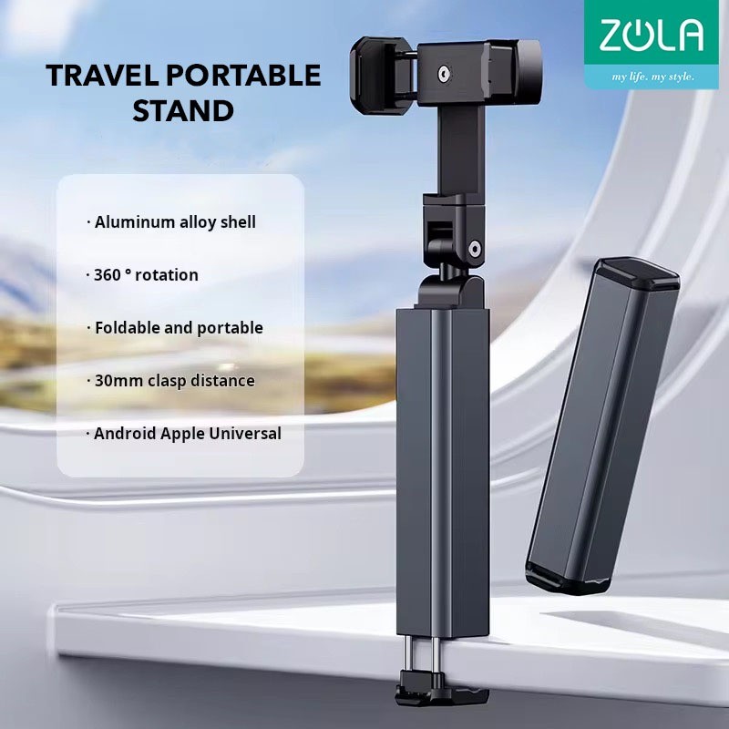 

Zola Desktop Phone Holder Stand Portable Travel Foldable Phone Stand Holder - Stand Handphone Portabel Bisa Dilipat
