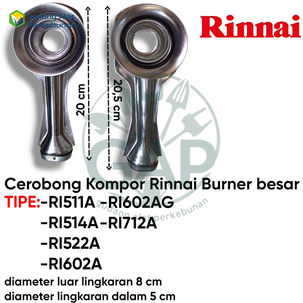 CEROBONG TUNGKU KOMPOR RINNAI BESAR