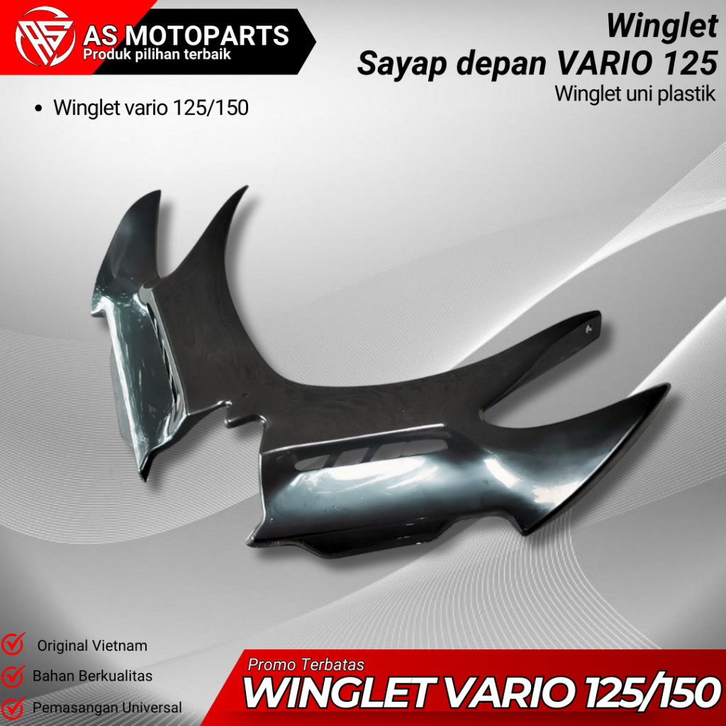WINGLET VARIO WINGLE DEPAN VARIO ABS WINGLET VARIO 125/150 WINGLET VARIO PLASTIK WINGLET VARIO 125